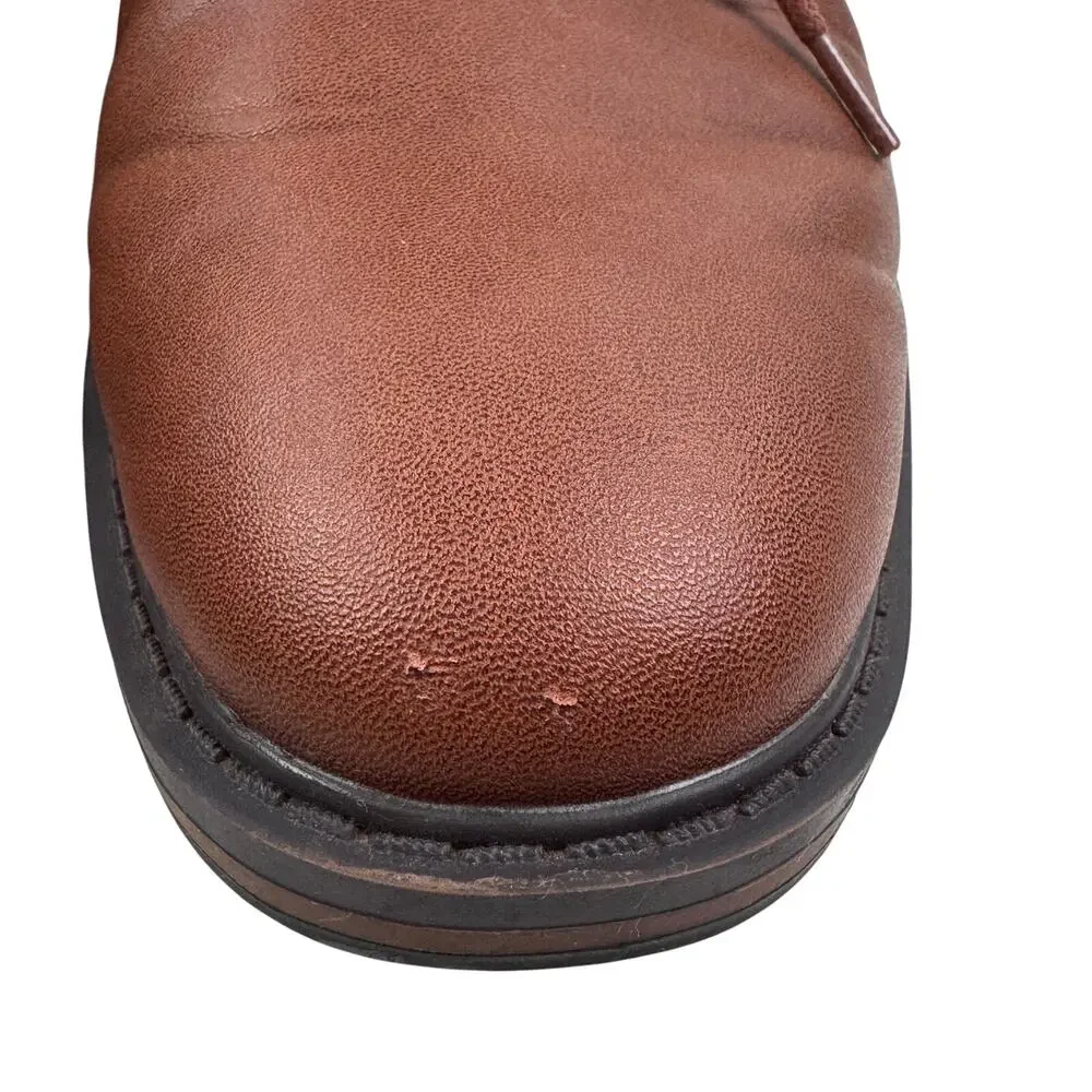 Goodfellow & CO Faux Leather Brown Lace Up Comfort Shoes Men's Size 9.5